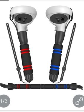 VR Game Dual Handle Extension Grips- Meta Quest 2 and Oculus Quest 2 Accessories